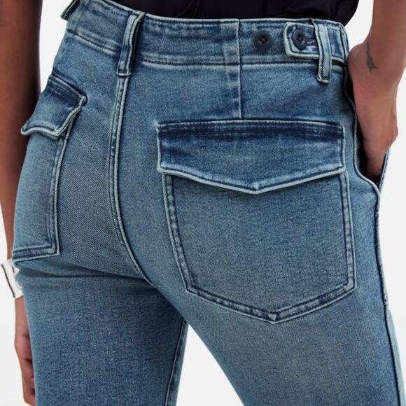 MADEWELL Women’s Midrise Stovepipe Jeans Shealy Wash. Raw Hem Edition.  Size 30 - Picture 14 of 16